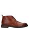 Van Lier leren veterschoenen - cognac