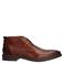 Van Lier leren veterschoenen - cognac