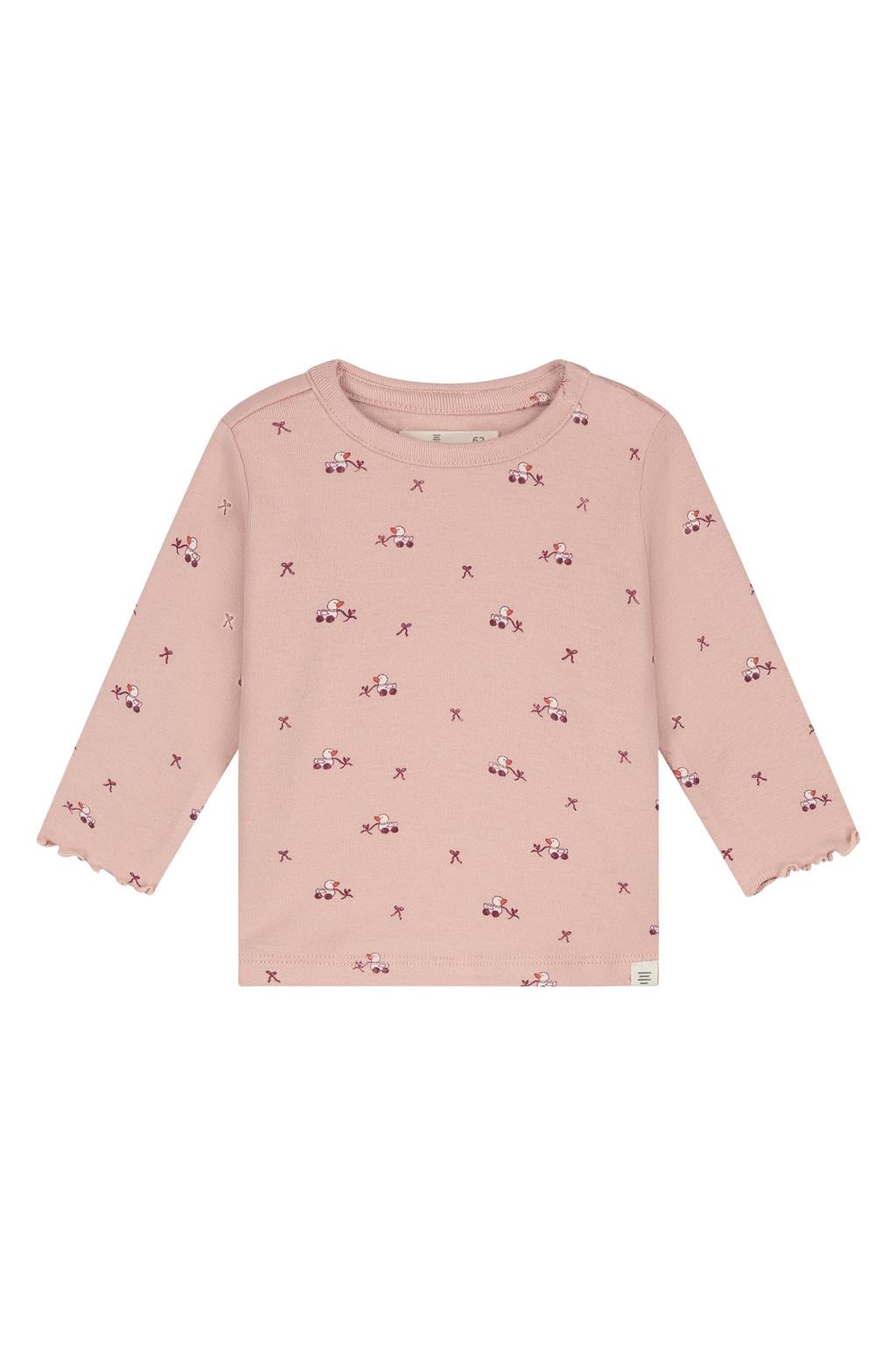 A Tiny Story longsleeve met print - oudroze