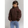 Alix Mini winterjas met logo - bruin