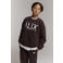 Alix Mini oversized sweater met backprint - bruin