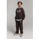 Alix Mini loose fit casual broek - donkerbruin