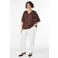 Zizzi blousetop donkerbruin