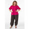 Zizzi gebloemde blousetop Plus Size - fuchsia