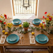 thumbnail: Cookinglife Serviesset Ibiza Porselein 12-delig / 4 personen - 4 dinerborden, 4 ontbijtborden en 4 diepe borden