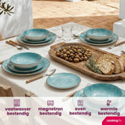 thumbnail: Cookinglife Serviesset Ibiza Porselein 12-delig / 4 personen - 4 dinerborden, 4 ontbijtborden en 4 diepe borden