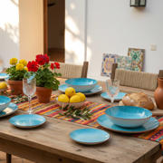 thumbnail: Cookinglife Serviesset Ibiza Porselein 12-delig / 4 personen - 4 dinerborden, 4 ontbijtborden en 4 diepe borden