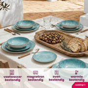 thumbnail: Cookinglife Serviesset Ibiza Porselein 12-delig / 4 personen - 4 dinerborden, 4 ontbijtborden en 4 diepe borden