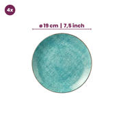 thumbnail: Cookinglife Serviesset Bali Porselein 12-delig / 4 personen - 4 dinerborden, 4 ontbijtborden en 4 diepe borden