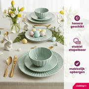 thumbnail: Cookinglife Serviesset Cardida Groen 18-delig / 6 personen - 6 dinerborden, 6 ontbijtborden en 6 kommen