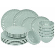 thumbnail: Cookinglife Serviesset Cardida Groen 18-delig / 6 personen - 6 dinerborden, 6 ontbijtborden en 6 kommen