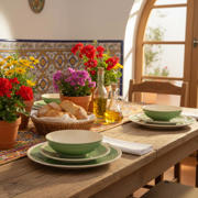 thumbnail: Cookinglife Serviesset Oceanico Groen 12-delig / 4 Personen - 4 dinerborden, 4 ontbijtborden en 4 kommen