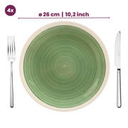 thumbnail: Cookinglife Serviesset Oceanico Groen 12-delig / 4 Personen - 4 dinerborden, 4 ontbijtborden en 4 kommen