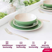 thumbnail: Cookinglife Serviesset Oceanico Groen 12-delig / 4 Personen - 4 dinerborden, 4 ontbijtborden en 4 kommen