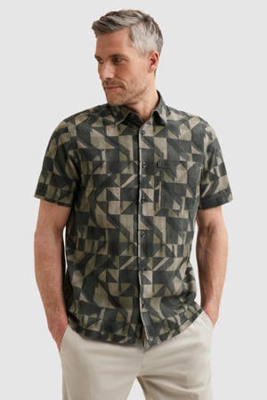 regular casual overhemd groen