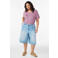 Zizzi gebloemd T-shirt roze
