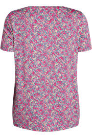 thumbnail: Zizzi gebloemd T-shirt roze