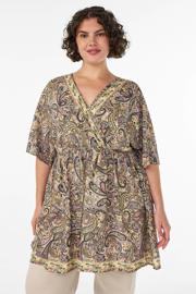 thumbnail: Zizzi viscose tuniek Plus Size met paisley - meerkleurig