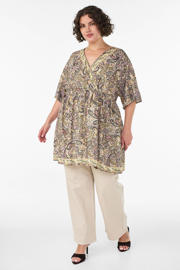 thumbnail: Zizzi viscose tuniek Plus Size met paisley - meerkleurig