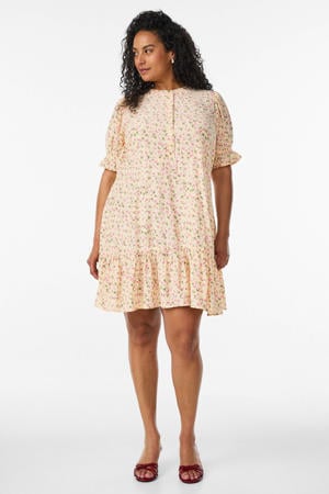 viscose blousejurk Plus Size - lichtgeel