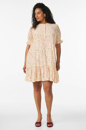 viscose blousejurk Plus Size - lichtgeel