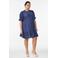Zizzi viscose zomerblousejurk Plus Size - donkerblauw
