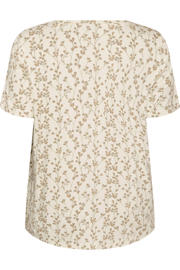 thumbnail: Zizzi gebloemd T-shirt ecru