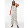 Zizzi top met print Plus Size - ecru