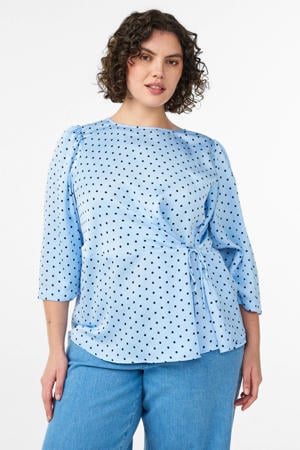 blouse met stippen