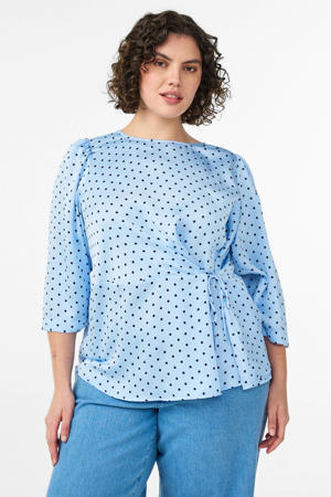 blouse met stippen