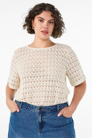 top grof gebreid ecru