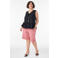 Zizzi a-lijn gestreepte top Plus Size - zwart
