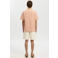 Selected regular gestreept T-shirt seersucker brique