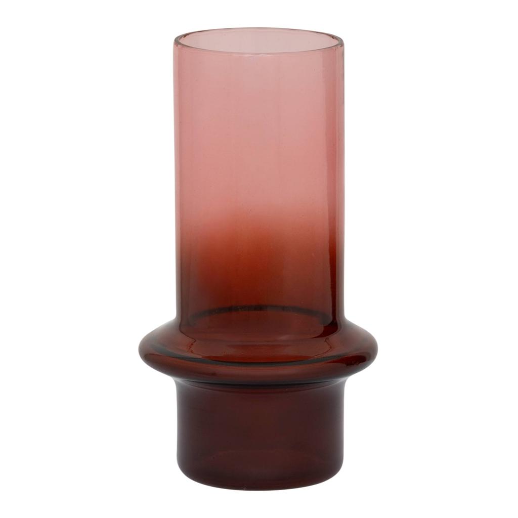 Urban Nature Culture glazen vaas Rayo 17 cm - rood