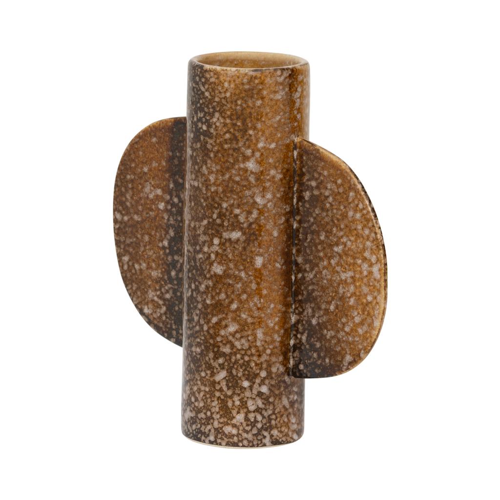 Urban Nature Culture keramieken vaas 22x19.5 cm - bruin