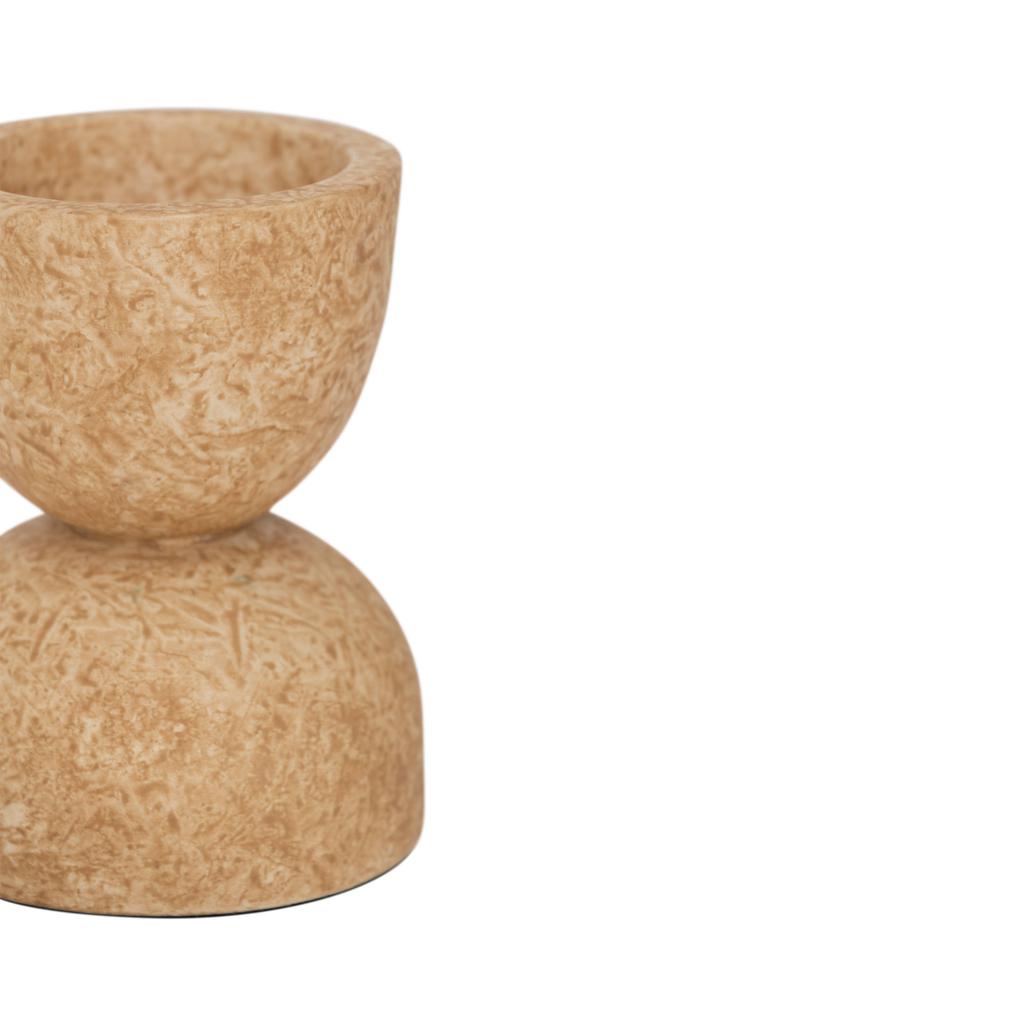 Urban Nature Culture waxinelichthouder Vael 10,5x13,5 cm - bruin