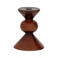 Urban Nature Culture glazen kandelaar Mesi 15 cm - bruin