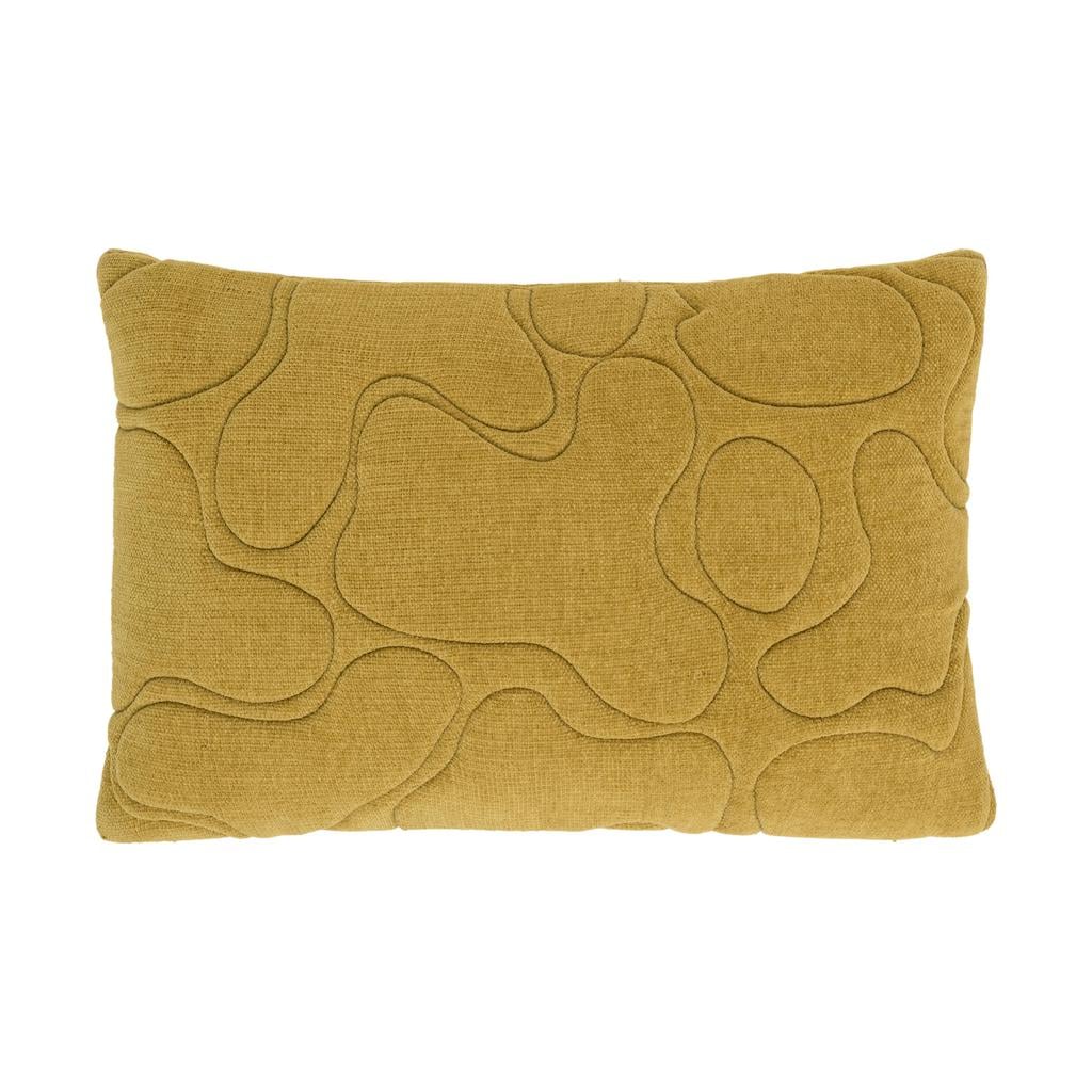 Urban Nature Culture rechthoekige sierkussen Nanami 60x40x13 cm - geel