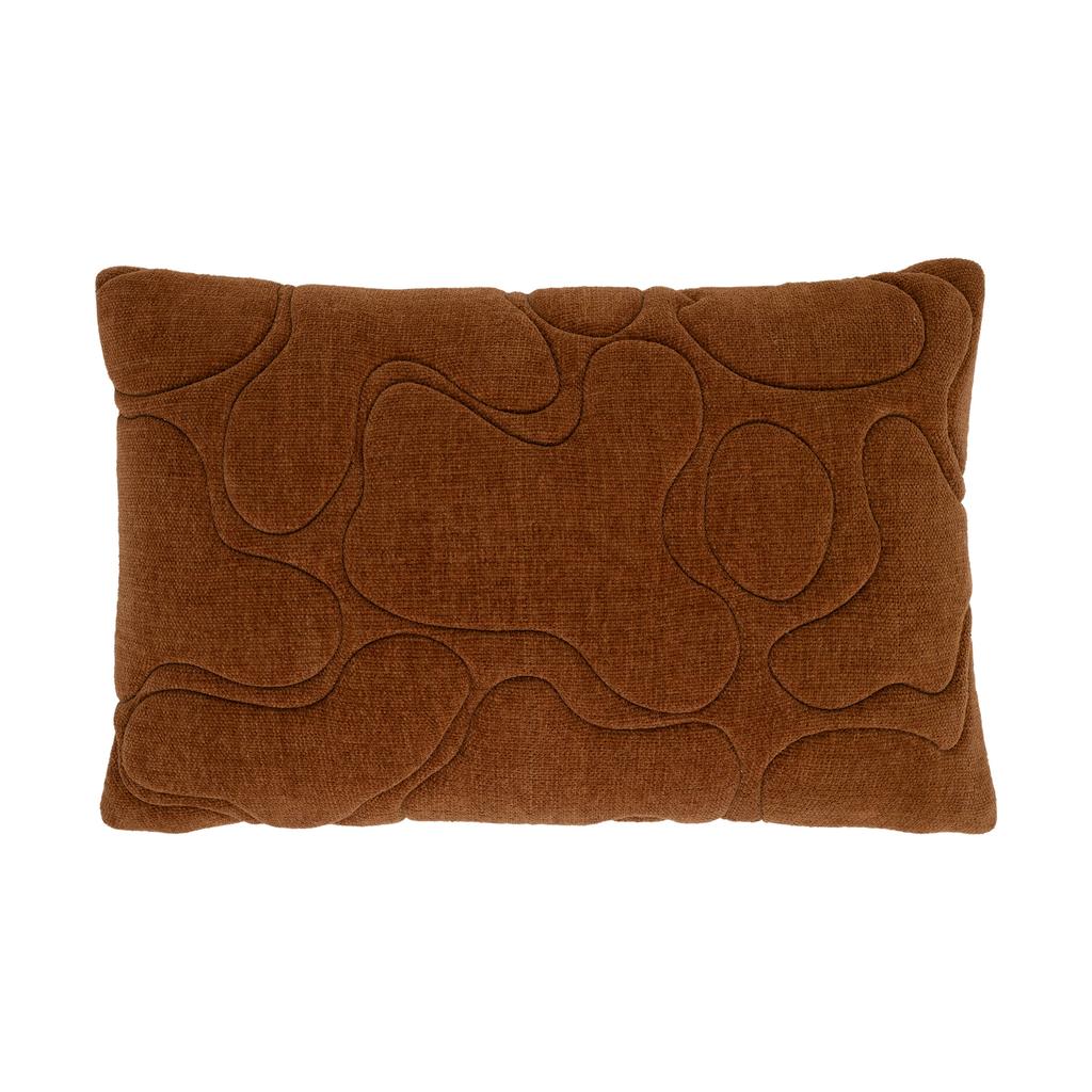 Urban Nature Culture rechthoekige sierkussen Nanami 60x40x13 cm - bruin
