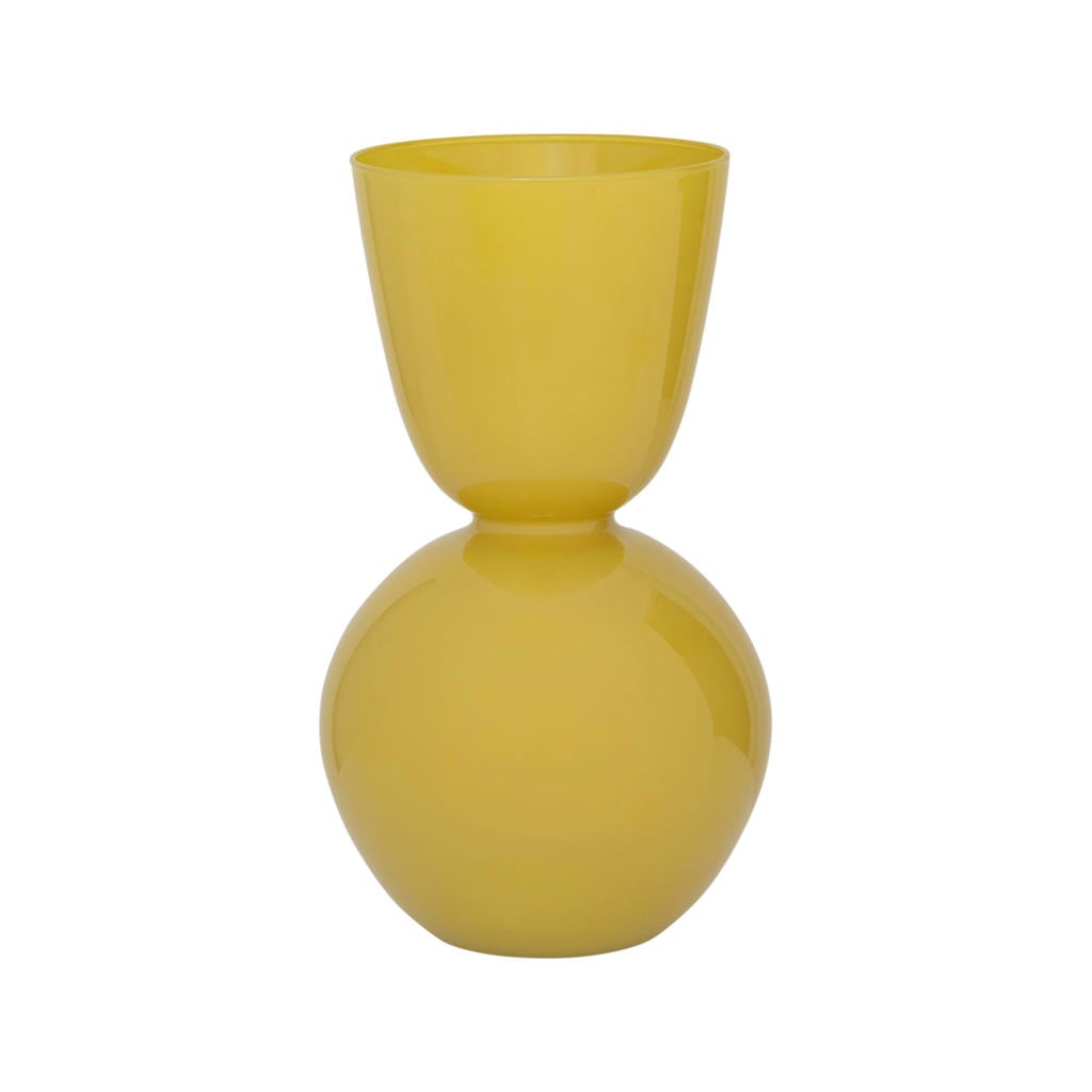 Urban Nature Culture glazen vaas Jari 26 cm - geel