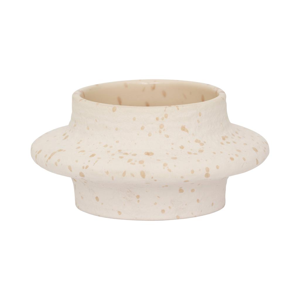 Urban Nature Culture keramieken waxinelichthouder 14,2x8 cm - beige