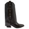 Lazamani Kiki western leren cowboylaarzen met studs - zwart