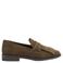 Lazamani Suus leren loafers met studs - donkergroen