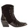 Lazamani western leren cowboy boots - zwart