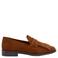 Lazamani Suus leren loafers met franjes - cognac
