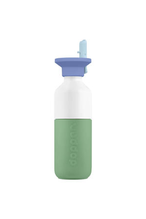 Steel Drinkfles Fresh Green x Flip Straw - Seafoam Sorbet - 350 ml