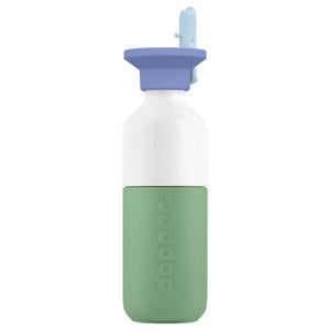Steel Drinkfles Fresh Green x Flip Straw - Seafoam Sorbet - 350 ml