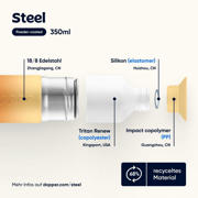 thumbnail: Dopper Steel Drinkfles - Stainless steel - Sunset Pink - 350 ml