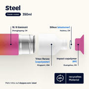 thumbnail: Dopper Steel Drinkfles - Stainless steel - Sunrise Yellow - 350 ml