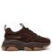 Steve Madden chunky suèdelook sneakers - donkerbruin